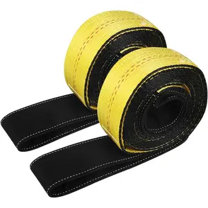 Lift Sling Straps 10'x2 15,000 Pound Capacity 2-Pack Heavy Duty Lifting Slings Web Sling Tree Saver  Strap Web Sling Winch Strap