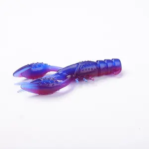DeepJaw Outfitters 2.56in-6pcs Boxing Shrimp Crawfish Soft Bait - Perfect for Texas & Carolina Rig