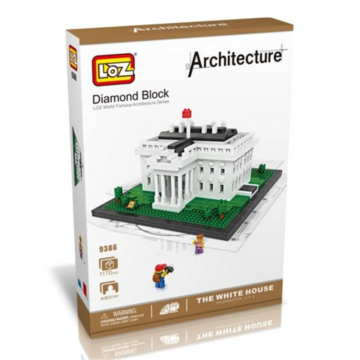 212 MAIN Micro Building Blocks Construction Set - CIS White House Model Micro Blocks, Small Animal Creative Play Toy for Ages 14+, Architecture