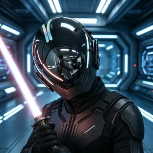 Cyberpunk Reflective Full-Face Helmet | Techwear Mask for Cosplay & Festivals
