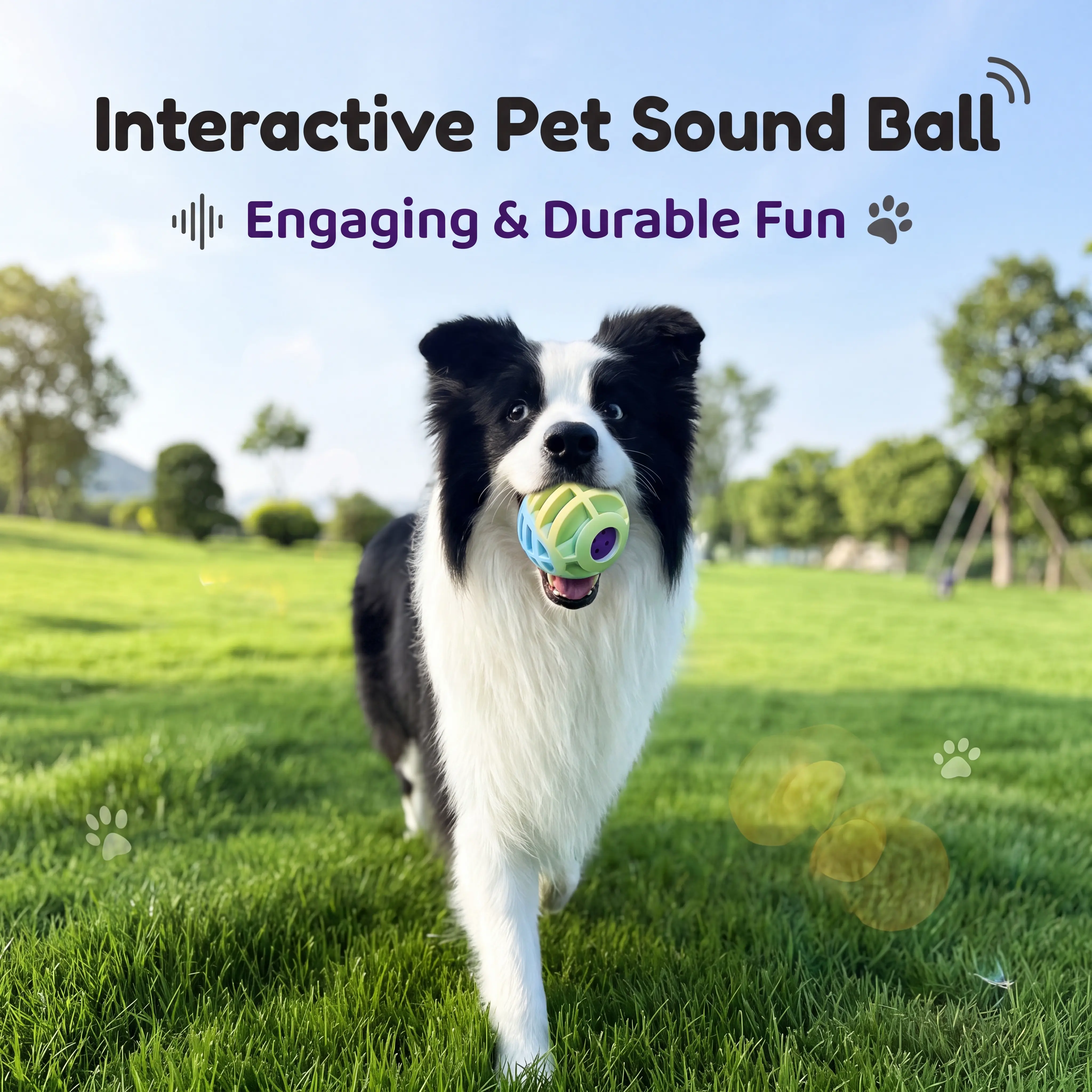 Interactive Pet Sound Ball Mellow Voice Squeaky Toys for Dogs Cats Engaging Play Interaction Pet Training Chew Toy,Moving,treat,,accessory,,,aggressive,clean,Treat Puzzle Toy,lover,,wand,boredom,relief,,seek,,durable,,adjustable,distance,,safe,,mode, gift