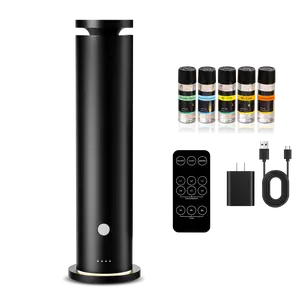 Fussion Scent Diffuser Discovery kit| waterless diffuser | home aromatherapy diffuser | remote control with timer | quiet aromatherapy diffuser + Includes Top 5 Luxury Hotel-Inspired Fragrance Oils (20ml)