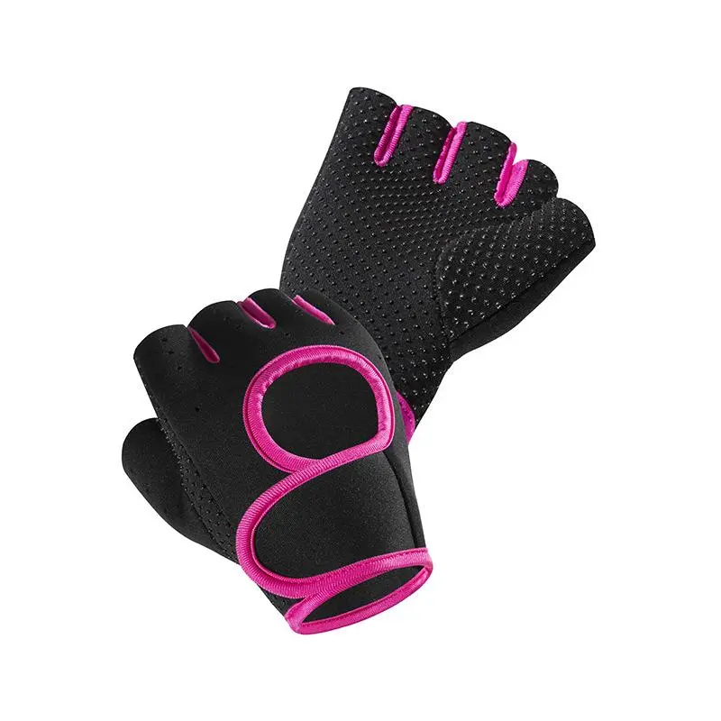 Workout Gloves For Women Weight Lifting - Thick Padded Breathable Gym Gloves For Women Workout |   Grip Gloves For Working Out |   Fingerless Sports Gloves For Gym Exercises