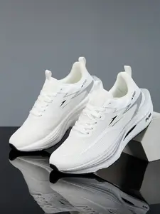 Shock-Absorbing Running Shoes, Ultra-Light Breathable Design, Thick Sole Style, Outdoor Exercise Footwear, Comfortable Sports Sneakers, Sporty Running Shoes, Running Training Shoes