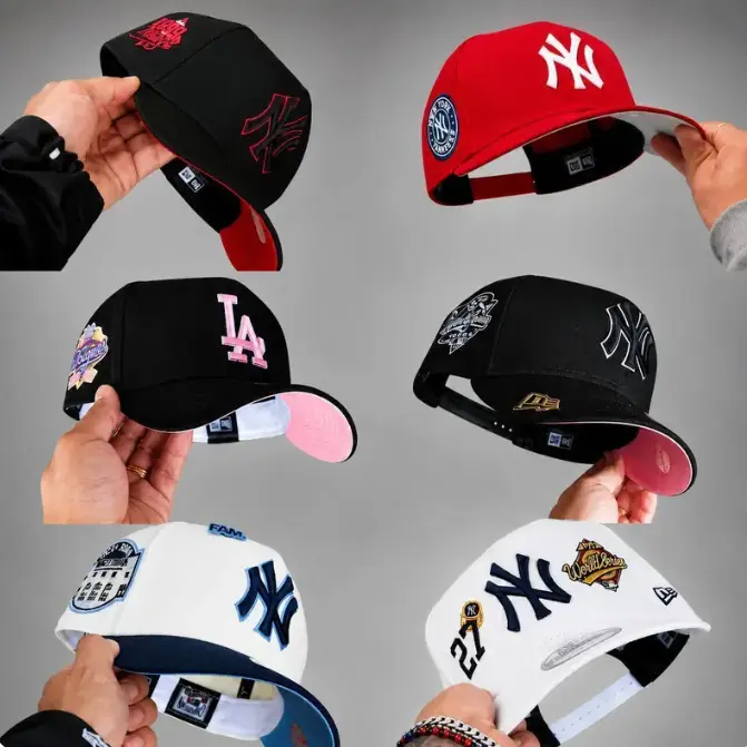 MLB New Era Yankees Dodgers Baseball Hat – 59FIFTY Fitted Snapback Cap, Unisex Urban Streetwear Style, Gorras de Béisbol Unisex, Vintage Sports Look, TikTok Trend USA 2026