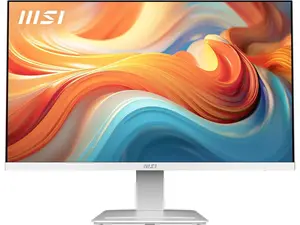 MSI PRO MP273W E14A 27" IPS 1920 x 1080 (FHD) Gaming Office Monitor, 120Hz, Free-Synch, HDMI, DisplayPort, VGA Port, VESA Mountable, Tilt, Speaker, 4-Side Slim Bezel 1ms, White
