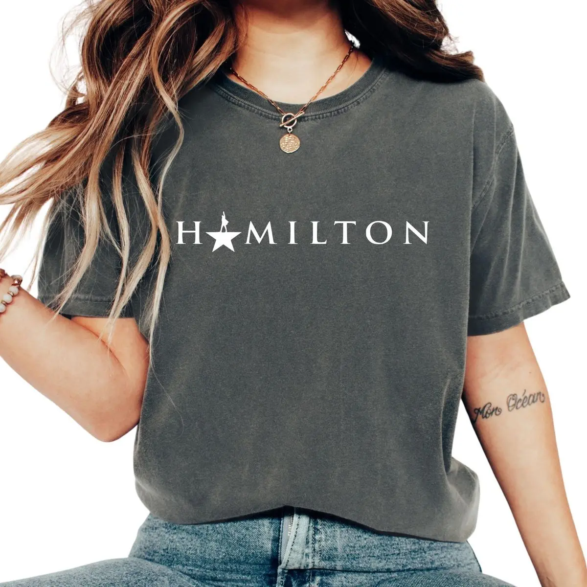 Comfort Colors Hamiltonn Shirt, Broadway Musical Shirt, Vintage Theater Vibes Shirt, Historical Play Aesthetic Shirt, Dramatic Arts Shirt, Unisex Fitted Short Sleeve Tee, Classic Streetwear