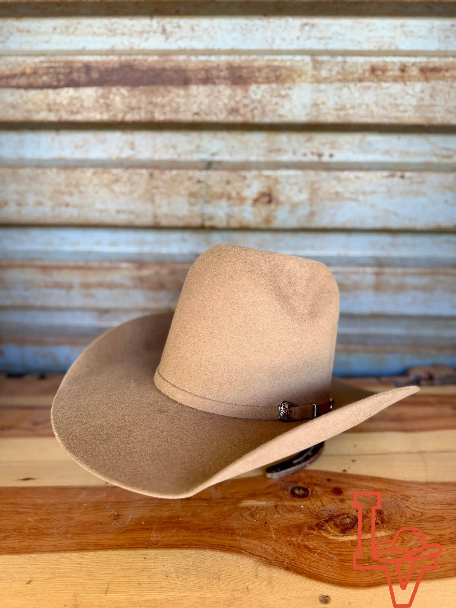 Laredo Wool Felt Hat Open Tall Crown Peacan