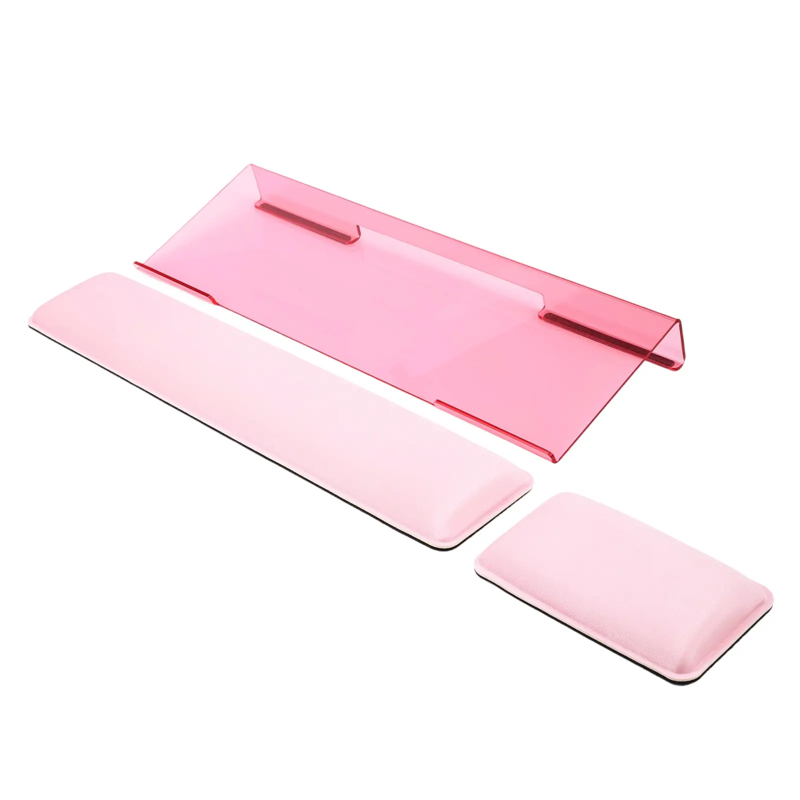 Computer Keyboard Wrist Rest Support, Ergonomic Mouse Wrist Pad Set, Memory Foam, Non-Slip Silicone Base, Office Work Gaming, Gaming Keyboard Accessories, Computer Peripherals, Gaming Accessory, Gaming Pc Accessories