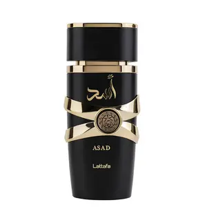 Lattafa Asad for Men Eau de Parfum Spray, 3.4 Ounce