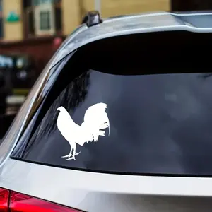 1PC Minimalist Personalized Logo Sticker, Sticker For Cars, Truck car decal, Truck Decals, Stick on carry bags or zodiac cultural items, this rooster decor has a plain casual vibe, can be used as a decoration