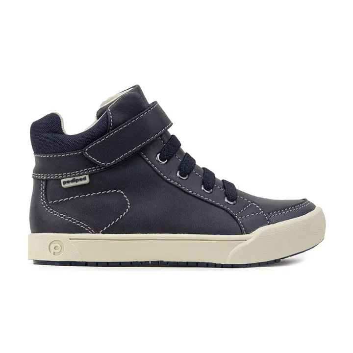 PEDIPED Logan Flex Boys' Rugged High-Top Casual Trainer Shoes, Warm Fleece Lining, APMA Approved Kids' Footwear