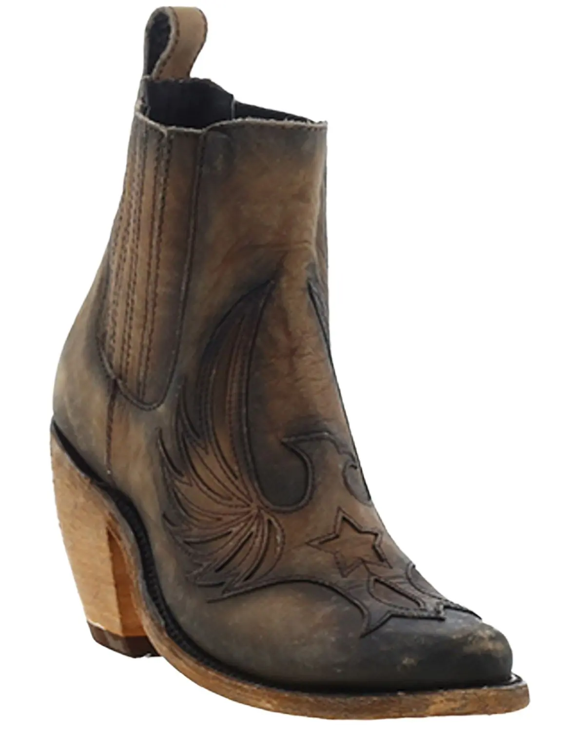 Liberty Black Women's Sophia Western Booties Round Toe - Bblb-713435 America Tan