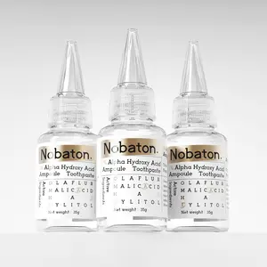 Nobaton Alpha Hydroxy Whitening Toothpaste 1% AHA with Nano-Hydroxyapatite – Peroxide-Free, Enamel-Safe, Relief for Sensitive Teeth, 24-Hour Fresh Breath