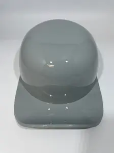 Classic Gray Baseball Cap Style Motorcycle Helmet