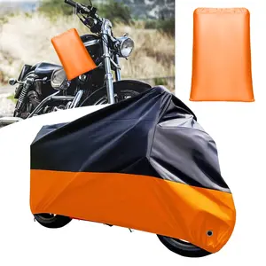 3XL Waterproof Motorcycle Cover | All Weather UV Protection Motorbike Cover with Anti-Theft Lock Hole, Windproof Rain Snow Dust Shield for Motorcycle Scooter Bike