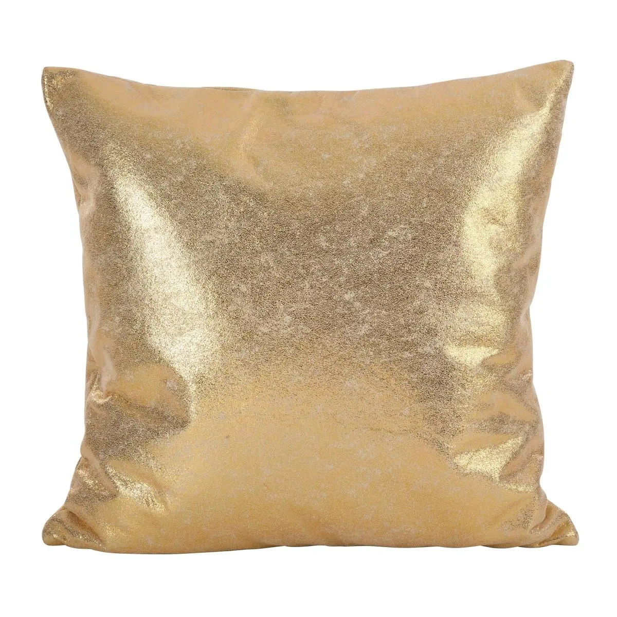 212 MAIN SARO 1793.GL20S 20 in. Square Polyester Decorative Cushion - Gold, Shimmering Metallic Design, Glam Look, Creative, Machine Washable