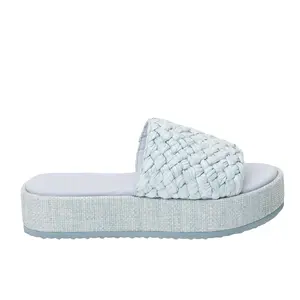 BEACH by Matisse Womens Cairo Platform Casual Sandals Casual Low Heel 1-2" - Blue