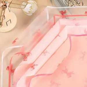 20 pcs wrapping paper for bouquets with bows