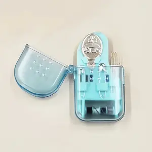 1pc Double-layer Storage Sewing Box Set, Mini Portable Sewing Kit Box, Home Dorm DIY Sewing Mending Tools, Small Sewing Kit, Travel Emergency Mending Clothes Tools Set Art & Craft Supplies Sewing Supplies Crafts