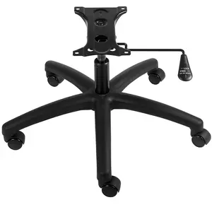 VEVOR Office Chair Base Replacement, 28", 2500 lbs Static Load, Heavy Duty Universal Computer Desk Chair Stool Base Part with 5 Casters, Gas Cylinder & Seat Plate, Desk Chair Base Replacement, Black