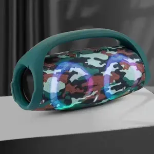 100W High-Power Portable Bluetooth Speaker with Auxiliary Input, Compact Mobile Audio Device, Waterproof Wireless Subwoofer, RGB Colorful Lights, 360° Stereo Surround, TWS FM Boombox, Portable Speakers, Auxillary Input