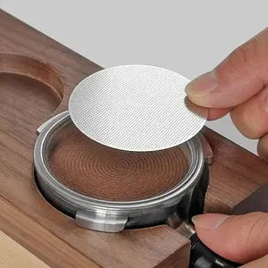 Espresso Puck Screen Coffee Filter 51mm 53.5mm 58.5mm Reusable Holder 0.2mm Lightweight Reusable Filter For 51mm 54mm 58mm Portafilter Barista Accessories