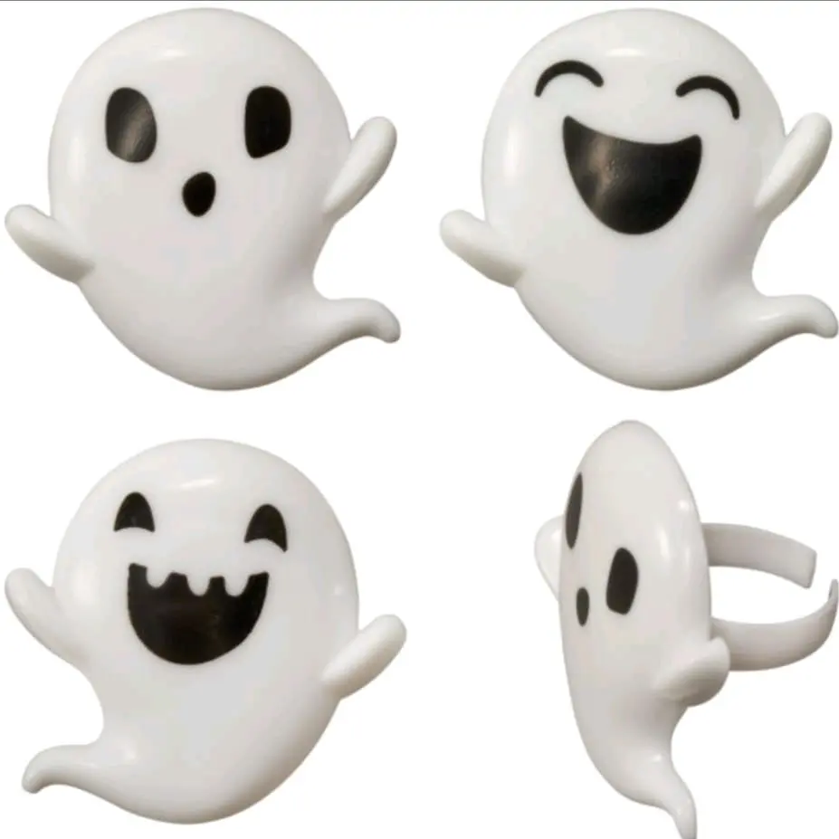 Cute Ghost Rings for Cupcake Toppers