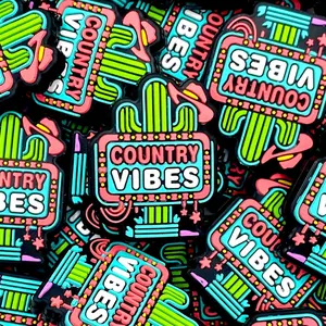 1pc Country Vibes Silicone Focal Beads - Western Cactus DIY for Beadable Accessories