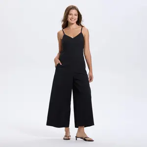 Women's Wide Leg Jumpsuit - A New Day Black XS