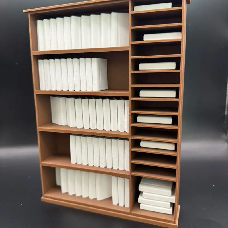 Mini Bookcase with Plain Mini Books book nook Mini Bookcase with Plain Mini Books book nook