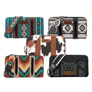Wrangler Full Size Wallet Purse for Women Western Aztec Clutch Wristlet Wallet with Credit Card Holder Wrangler Full Size Wallet Purse for Women Western Aztec Clutch Wristlet Wallet with Credit Card Holder