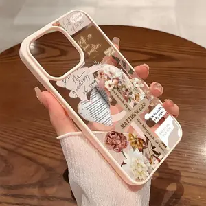 Phone Cases for iPhone11/12/13/14/15/16//17/Air/promax/Plus Cross Text Collage Pattern y2k cased MagSafe Ready, Anti-Fall, Springtok and Ultra-Thin Design |   Perfect for Everyday Use Protector Screen Protector Aesthetic Case, Accessories, Smartphone
