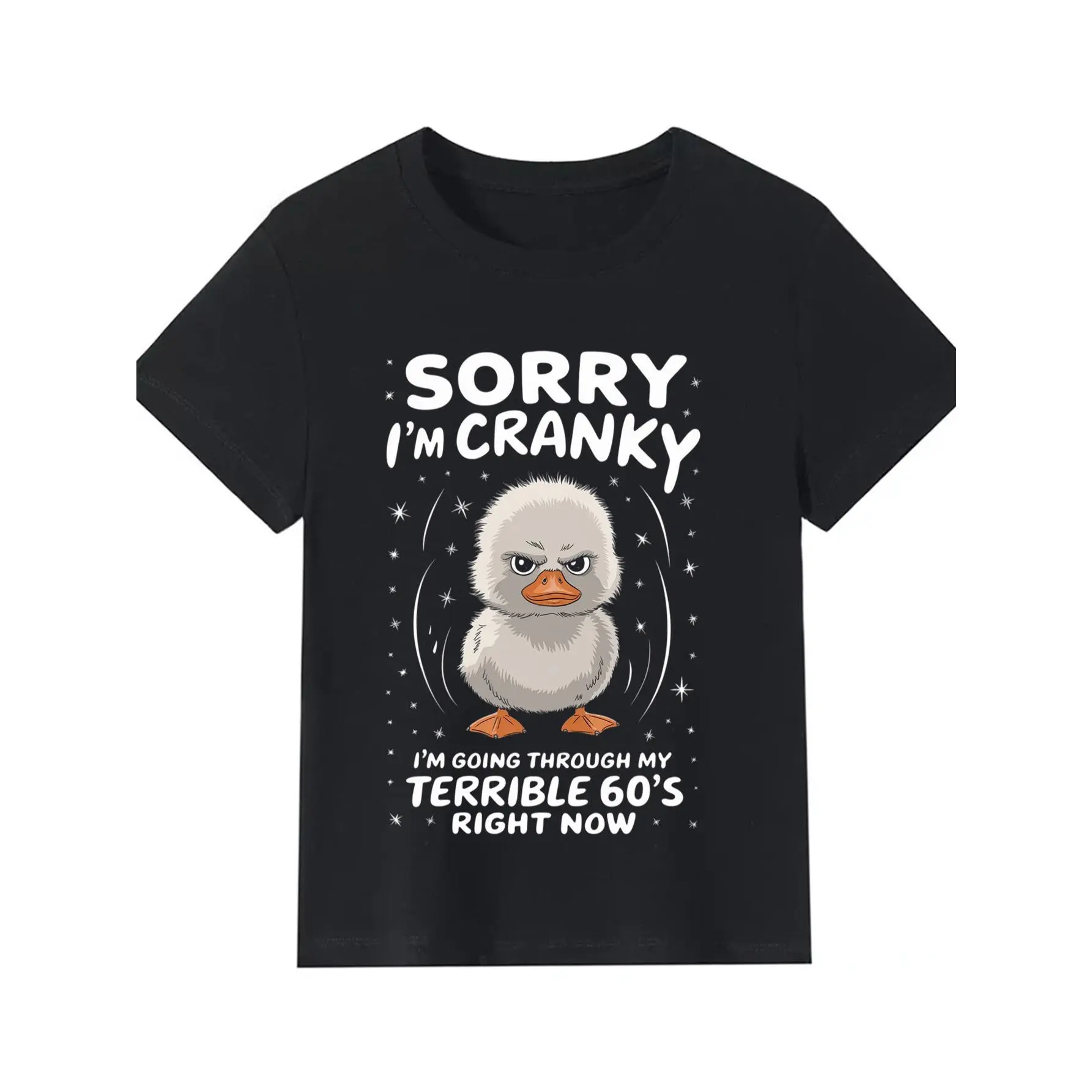 [100% Cotton] 100% Cotton Funny "Sorry I' Cranky I' Going Through My Terrible 60s" T-Shirt - 100% Cotton Humorous Midlife Crisis Gift Suitable for Men & Women, S-XXXL Sizes, Casual Wear for 60-Year-Olds, Present for 60th Year, PLUS SIZE