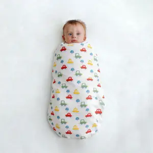 Ultra Soft Baby Swaddle Blanket, Gentle Skin-Friendly Design, Cute Print Pattern for Newborns 0-6 Months, Anti-Moro Reflex Sleep Wrap, Gentle Soft Bedding