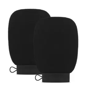 Exfoliating Gloves Set (1/2 Pieces), Dead Skin Remover for Shower Facial & Body Exfoliation, Korean Style Scrub Towel Bath Accessory