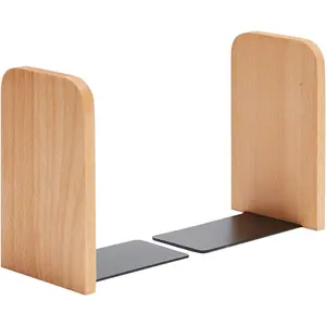 Bookends,Non-Skid Bookend for Shelves,Heavy Duty Bookends,Book Stand for Books/CDs,1 Pair