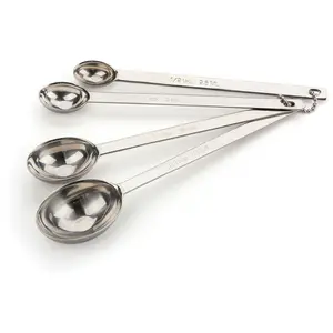 RSVP Set of 4 Long Handle Measuring Spoons