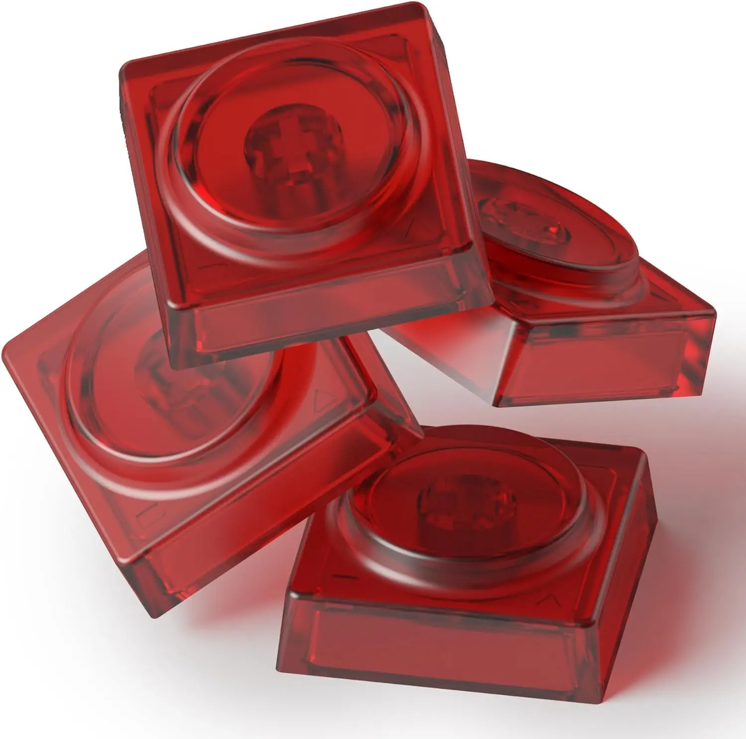 Stock Quality DOYS Toys KEYCAPS Clear Frosted PC Keycaps (B KIT,Transparent Red)