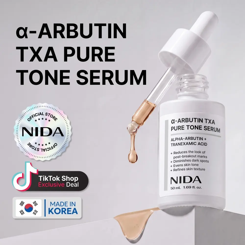 NIDA alpha-Arbutin TXA Pure Tone Serum Dark Spots Skin Tone Glow NIDA alpha-Arbutin TXA Pure Tone Serum Dark Spots Skin Tone Glow