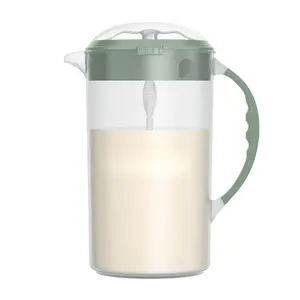32oz BPA-Free Olive Mixing Pitcher with Adjustable Stopper, Locking Lid, No-Drip Spout - Ideal for Travel, Newborn Baby Bottle Feeding