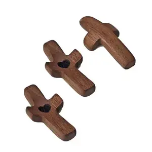 3Pcs Wooden Cross Fidget Bulk - Pocket Cross Giftfestival gift stress relief multi-functional spiritual symbol bible study church christian gift