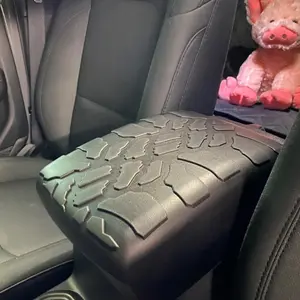 Compatible with 2020–2025 Jeep Wrangler JL/JLU and 2018–2019 Gladiator JT; TPE center console cover, waterproof armrest protector, pet mat, interior accessories