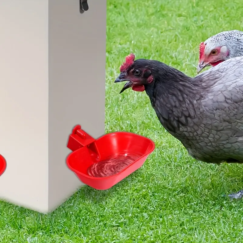 12 piece set of automatic chicken water dispenser with gravity water supply system - heavy-duty poultry water dispenser, equipped with elevated water dispenser and low water tanks for chickens, ducks, and geese - perfect for Feeding Setup