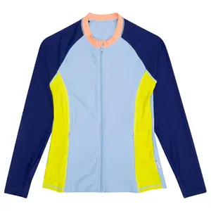 Women's Long Sleeve Rash Guard with Pockets | "Endless Sea"