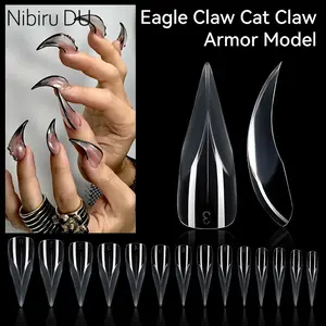 US-NAIL - 140Pcs 3D Eagle Claw Nail Tips Bendable Dual Form Press-On Fake Nails for DIY Salon Nail Art Extension False Nails