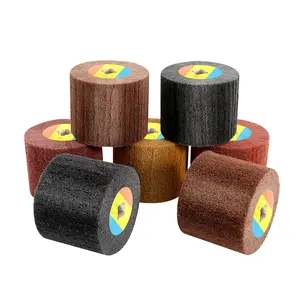 7-Piece Polishing Wheels with 60# to 600# Grits, Nylon Fiber & Brown Fused Alumina Abrasive Flap Discs, 0.8" Center Hole for Dry/Wet Polishing, Rust Removal & Surface Finishing for Stainless Steel, Aluminum, Metal, Auto, Ship, Construction, Furniture