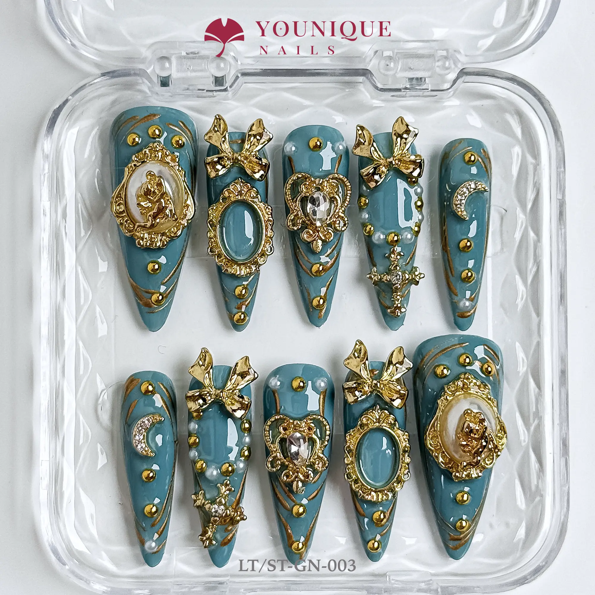 Younique Nails  | 10PCS 100% Handmade Press-On Nails | Reusable Colorful Art