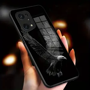 Soaring eagle pattern design suitable for OPPO F11,A9,A9x,F11 Pro,F5 Youth,F7,F9(F9 Pro),A7x,Find X5 Pro,Find X8,K1,R15x,R11,R11s,R17,R7,F1 Plus,R9s Plus,F3 Plus Hard Case Glass texture Simple design Phone Case