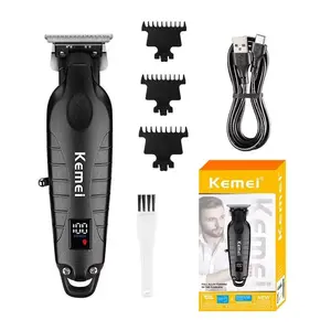 Kemei 2293 Cordless Hair Trimmer, Zero Gap Detail Clipper, Rechargeable Battery, Professional Electric Shaver for Men & Women